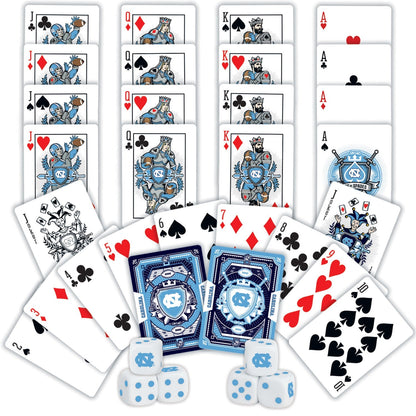 UNC Tar Heels - 2-Pack Playing Cards & Dice Set by MasterPieces Puzzle Company INC