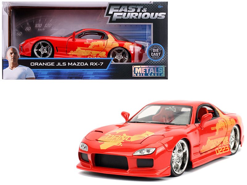 Orange Julius' Mazda RX-7 "Fast & Furious" Movie 1/24 Diecast Model Car by Jada  free shipping USA
