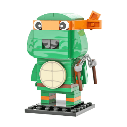 Orange Turtle Brick Building Set  - Custom Building Set - Made Using LEGO® Parts