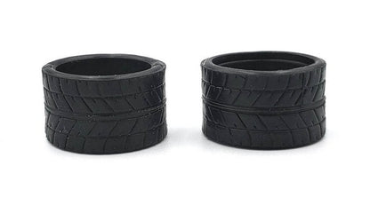 MZR-V1RR 05,10,15,20,25 14mm Rear Tire Marka V1 Mini-Z RCP Rubber Rear Radial Tire (1 Pair)