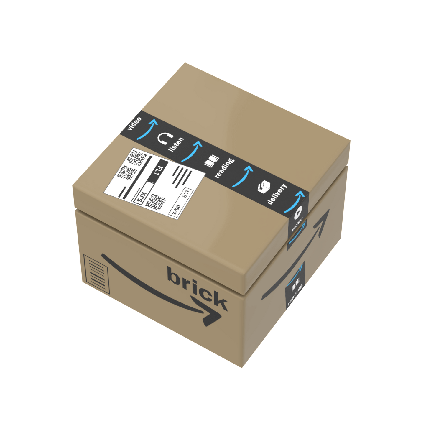 Amazing Shipping Box - Delivery Box - Custom Printed - Made Using LEGO® Parts