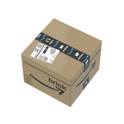 Amazing Shipping Box - Delivery Box - Custom Printed - Made Using LEGO® Parts