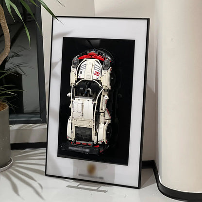 iLuane Display Wallboard for Lego Technic Porsche 911 RSR Race Car 42096 Adult Collectibles Lego Car Wall Mount for Building Blocks Great for Lego Lovers (No Car Included)