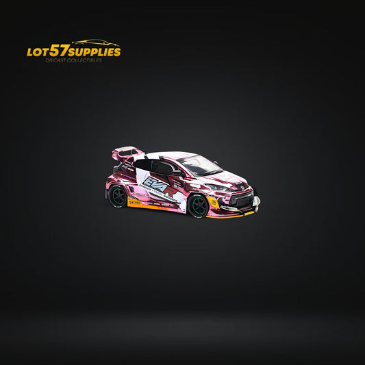 (Pre-Order) PopRace Toyota GR YARIS - Pink EVA RT PRODUCTION MODEL 
CUSTOM TYPE-08 GOODRIDE 1:64 PR640220