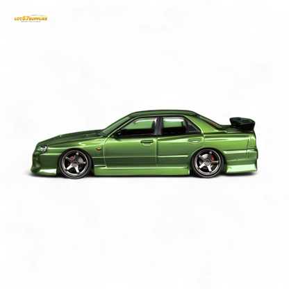 Mortal ER34 Skyline Uras Transparent Metallic Green 1:64