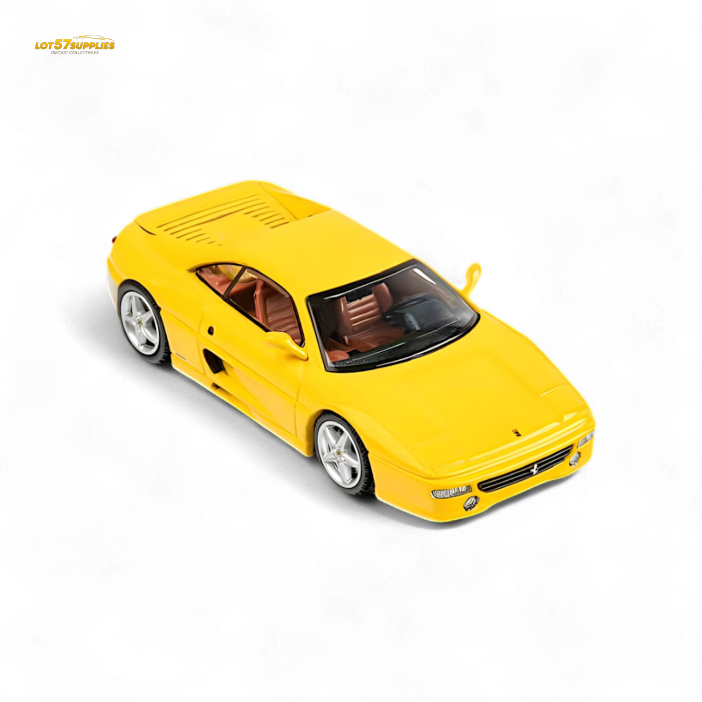TPC F355 challenge Diecast Model in Modena Yellow 1:64