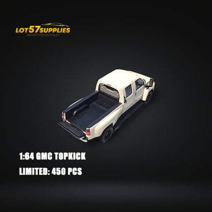 GOC GMC TOPKICK Pickup White 1:64 - Limited to 450 Pcs