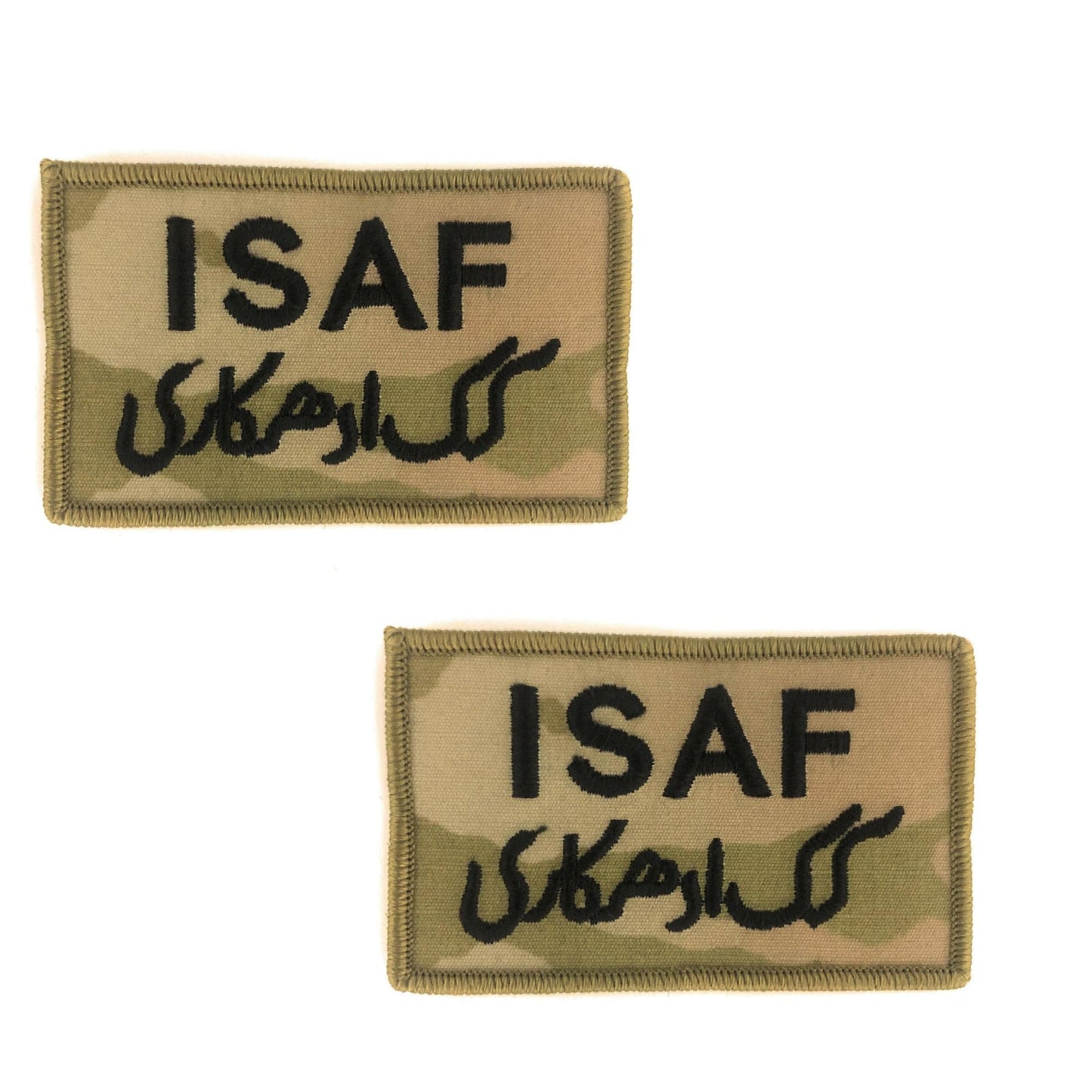 U.S. Army International Security Assistance Force ISAF OCP Patch w/ Hook Fastener (pair)