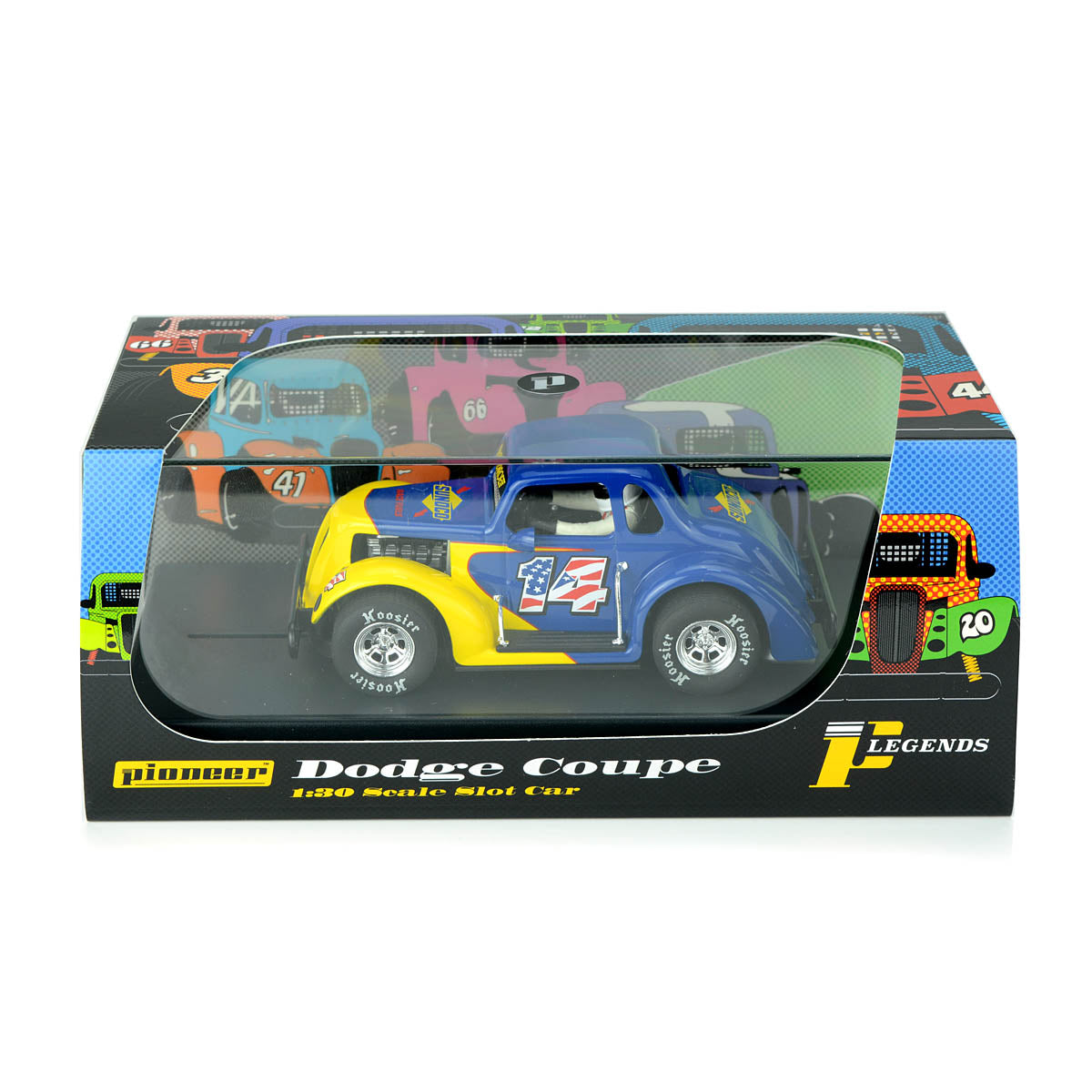 Pioneer 1937 Dodge Coupe Sunoco Legends Racer 1/32 slot Car Scalextric DPR P130