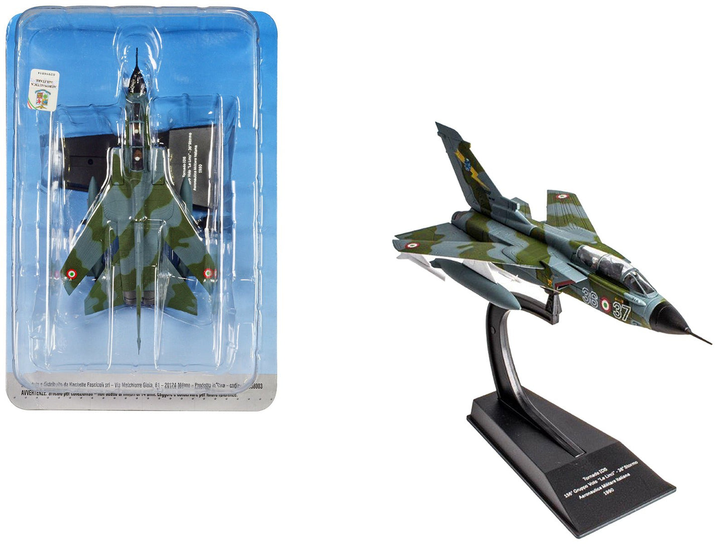 Panavia Tornado IDS Aircraft "156 Gruppo 'Le Linci' 36 Stormo" (1990) Aeronautica Militare Italiana (Italian Air Force) 1/100 Diecast Model by Hachette Collections  free shipping USA