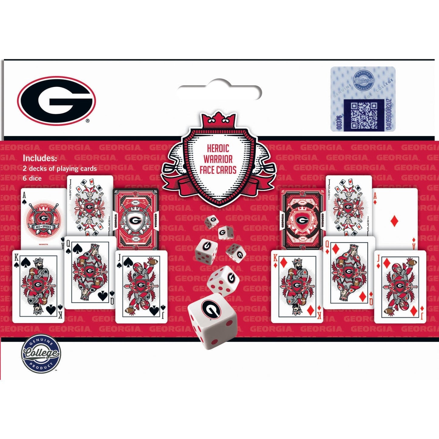 Georgia Bulldogs - 2-Pack Playing Cards & Dice Set by MasterPieces Puzzle Company INC