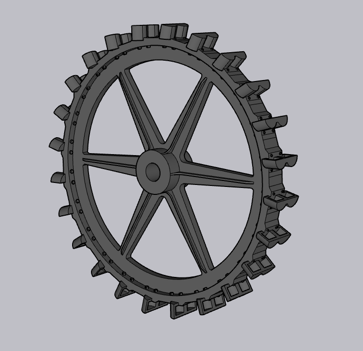 6' Pelton Water Wheel