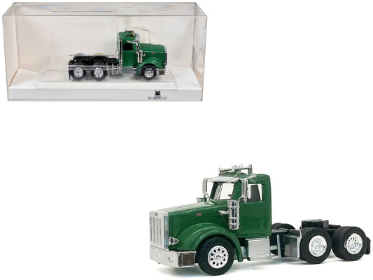 Peterbilt 367 Day Cab Green 1/87 (HO) Scale Plastic Model Car by HO Logistics  free shipping USA