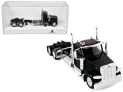 Peterbilt 589 2-Axel Day Cab Black 1/87 (HO) Plastic Model Car by HO Logistics  free shipping USA