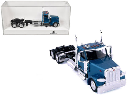 Peterbilt 589 2-Axel Day Cab Blue Metallic 1/87 (HO) Plastic Model Car by HO Logistics  free shipping USA