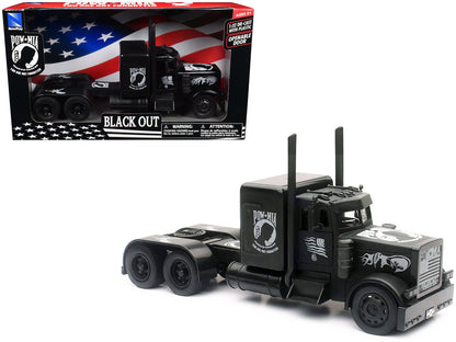 Peterbilt Custom Truck Black Out "POW-MIA You Are Not Forgotten" 1/32 Diecast Model by New Ray  free shipping USA