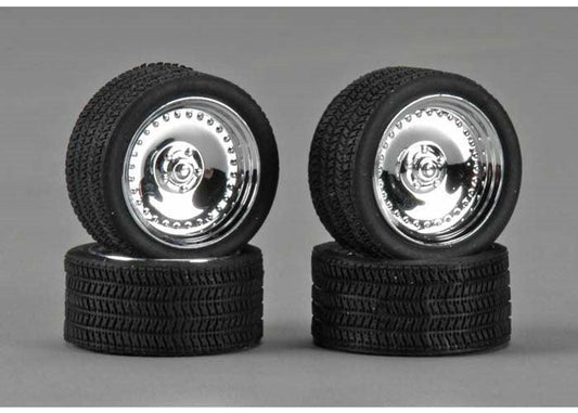 Pegasus Hobbies 1285 Model Kit Chrome 19" CL's w/ Tires Set (4) 1/24 / 25 Scale