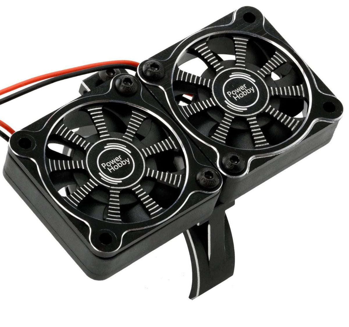 Powerhobby Aluminum Dual High Speed Cooling Fans BLACK Castle Creations 1100kV