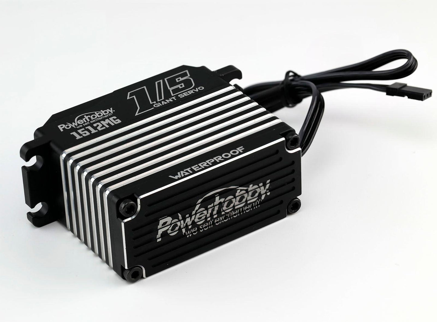 Powerhobby 1512MG 1/5 Aluminum Waterproof High Speed / Torque Brushless Servo