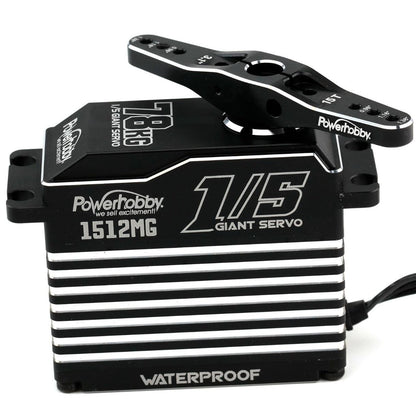 Powerhobby 1512MG 1/5 Aluminum Waterproof High Speed / Torque Brushless Servo