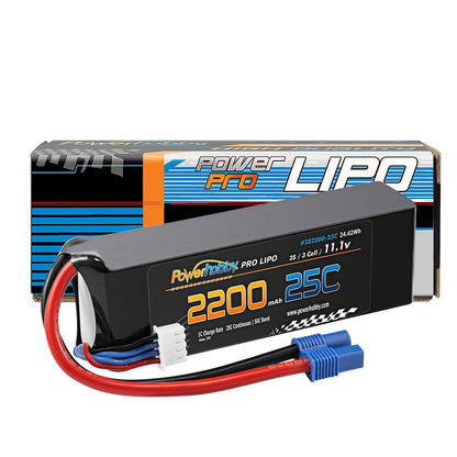 Powerhobby 3S 11.1V 2200mAh 25C Lipo Battery Pack w EC3 Plug