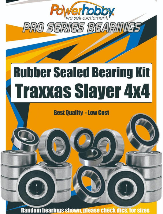 PowerHobby Pro Series Rubber Sealed Bearing Kit FOR Traxxas Slayer 4x4 (#5907)