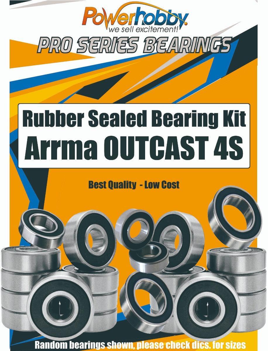 PowerHobby Pro Series Rubber Sealed Bearing Kit Arrma OUTCAST 4S
