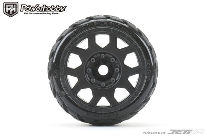 Powerhobby 1/8 SGT 3.8 Rockform Belted Mounted Tires (2) 17MM Low Profile