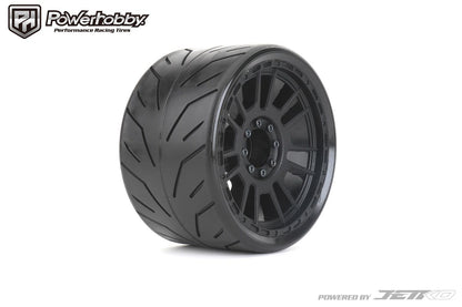 Powerhobby 1/8 MT 4.0 Phoenix Belted Mounted Tires w Removable Hex Wheels (2)