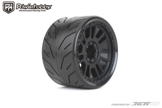 Powerhobby 1/8 MT 4.0 Phoenix Belted Mounted Tires w Removable Hex Wheels (2)