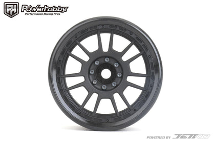 Powerhobby 1/8 MT 4.0 Phoenix Belted Mounted Tires w Removable Hex Wheels (2)