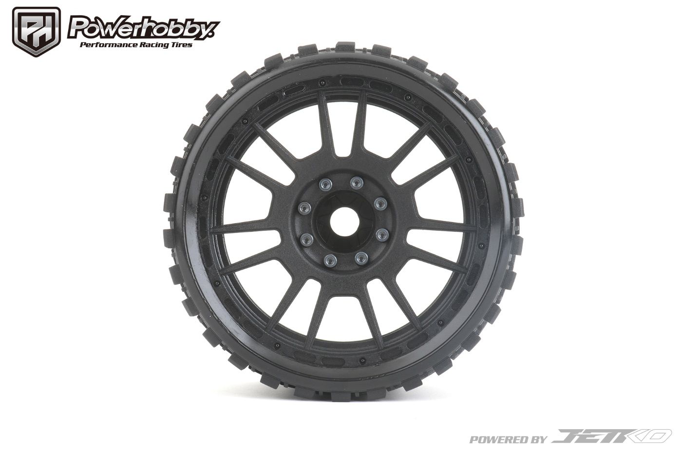 Powerhobby 1/8 MT 4.0 Prophet Belted Mounted Tires w Removable Hex Wheels (2)