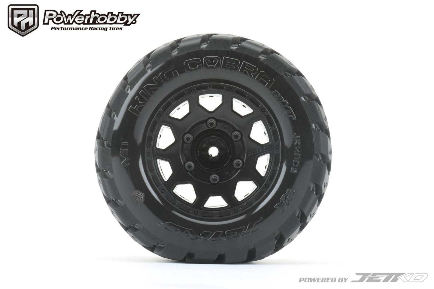 Powerhobby 1/10 2.8 MT King Cobra Belted Tires (2) with Removable Hex Wheels