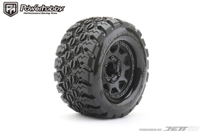 Powerhobby 1/10 2.8 MT King Cobra Belted Tires (2) with Removable Hex Wheels