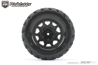 Powerhobby 1/10 2.8 MT Rockform Belted Tires (2) with Removable Hex Wheels