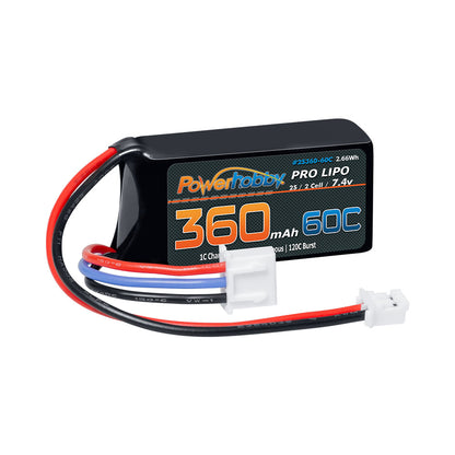 Powerhobby 2s 360mah 60C UPGRADE Lipo Battery Kyosho Mini-Z