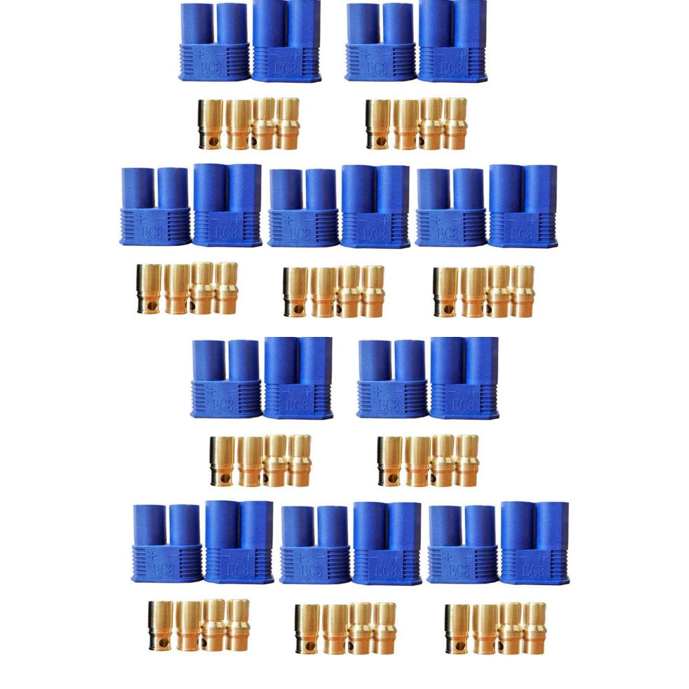 Powerhobby EC8 Male / Female Plugs (20)