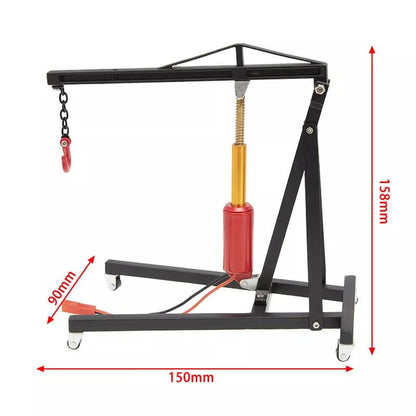 Powerhobby Simulation Garage Series RC Engine Hoist Shop Crane Hoist Lift Black
