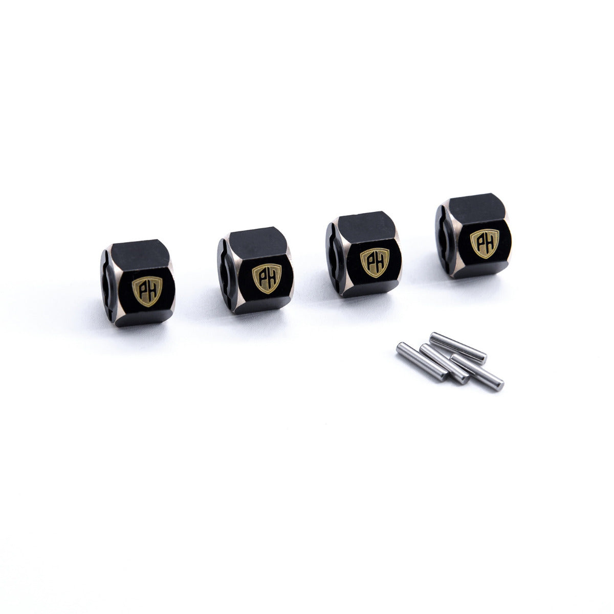Powerhobby Brass Wheel Hex Axial 1/18 Capra UTB18 Black