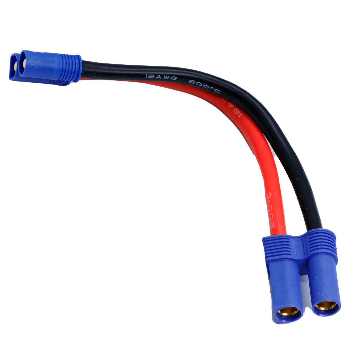 Powerhobby EC3 Male to EC3 Female Adapter 12AWG 4"