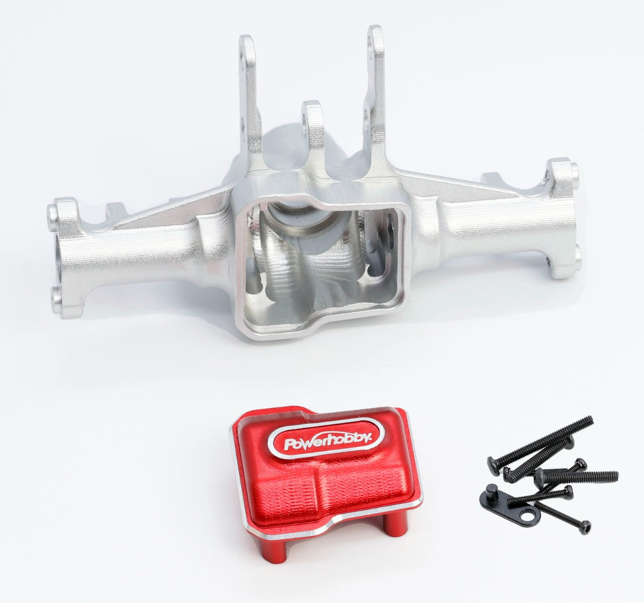 Powerhobby Aluminum Front Axle Housing Silver FOR Traxxas TRX-4M TRX4M