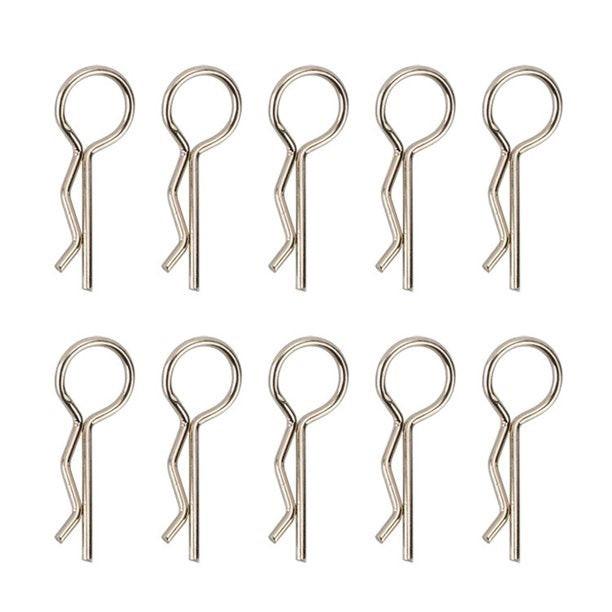 Powerhobby Large Body Clips (10) Axial SCX6 Silver