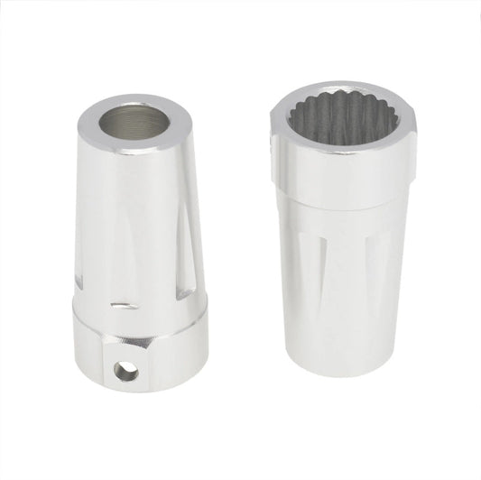 Powerhobby Aluminum Rear Axle Sleeve Silver Axial RR10 Wraith