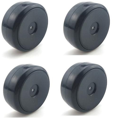 Powerhobby 1/10 Drift Car Mounted Tires / Wheels (4) Black PY020