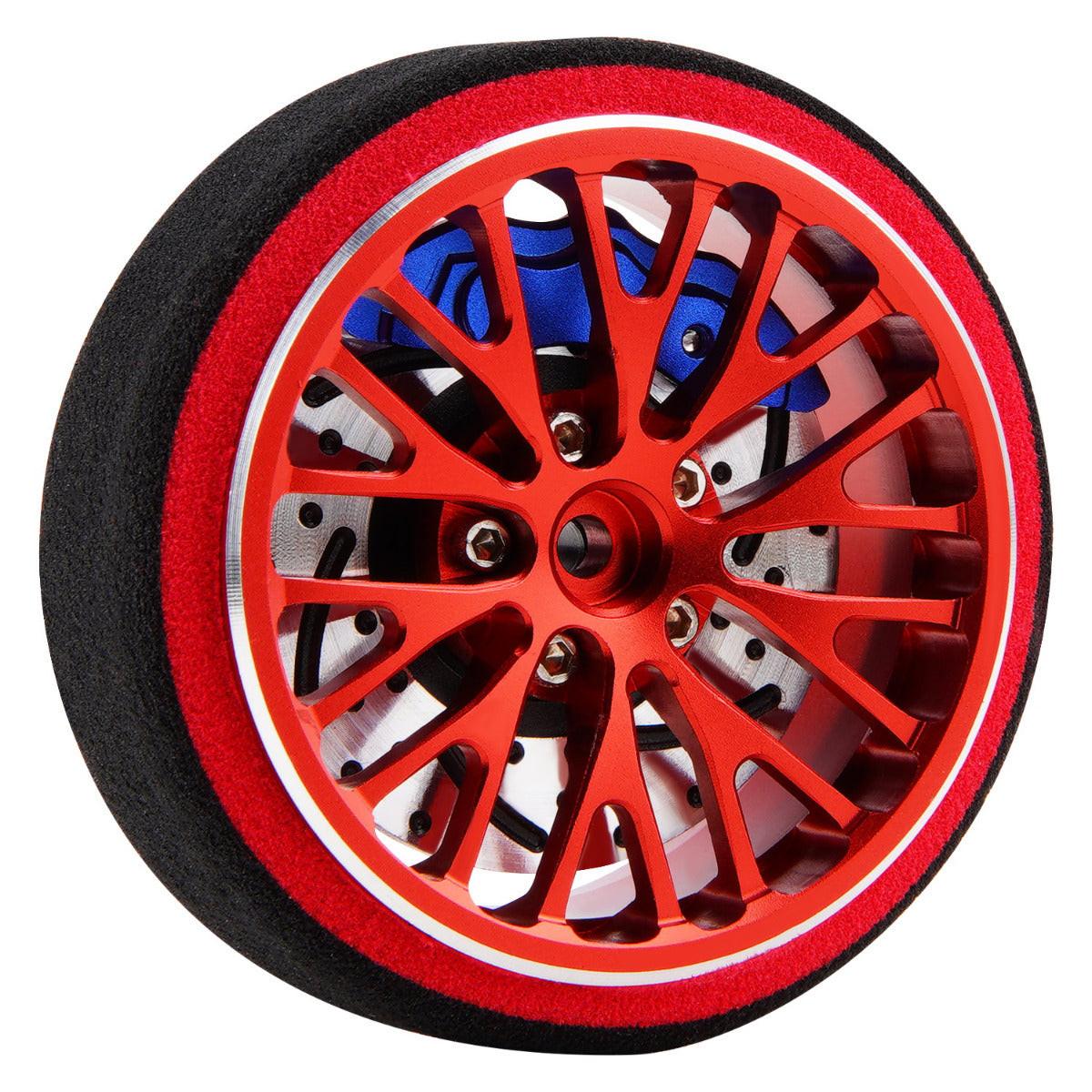 Powerhobby Metal Steering Transmitter Wheel RED FOR Traxxas TQI Radio
