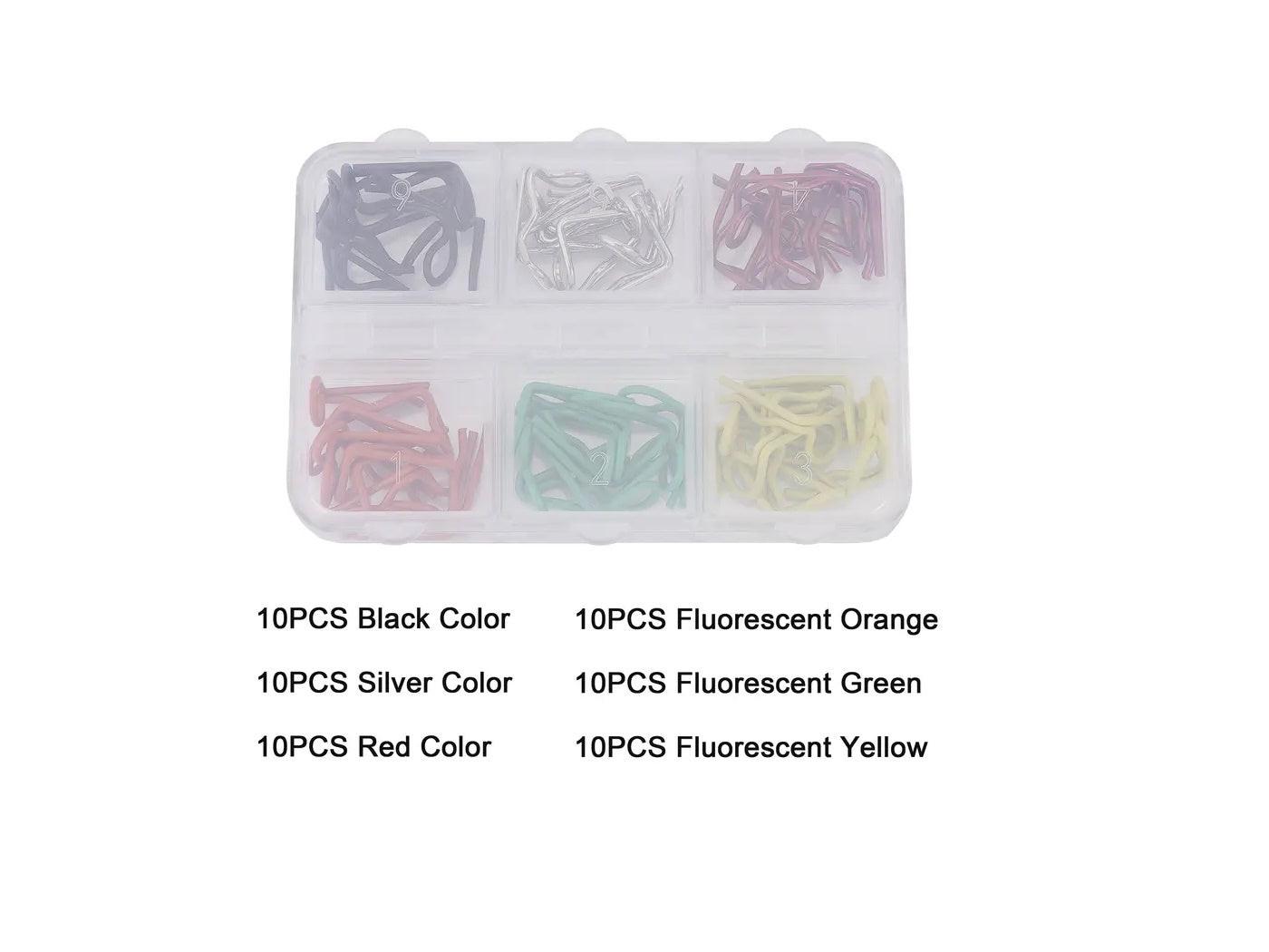 Powerhobby 60PCS 90-Degree Angle Body Clips Bent Springy Pins