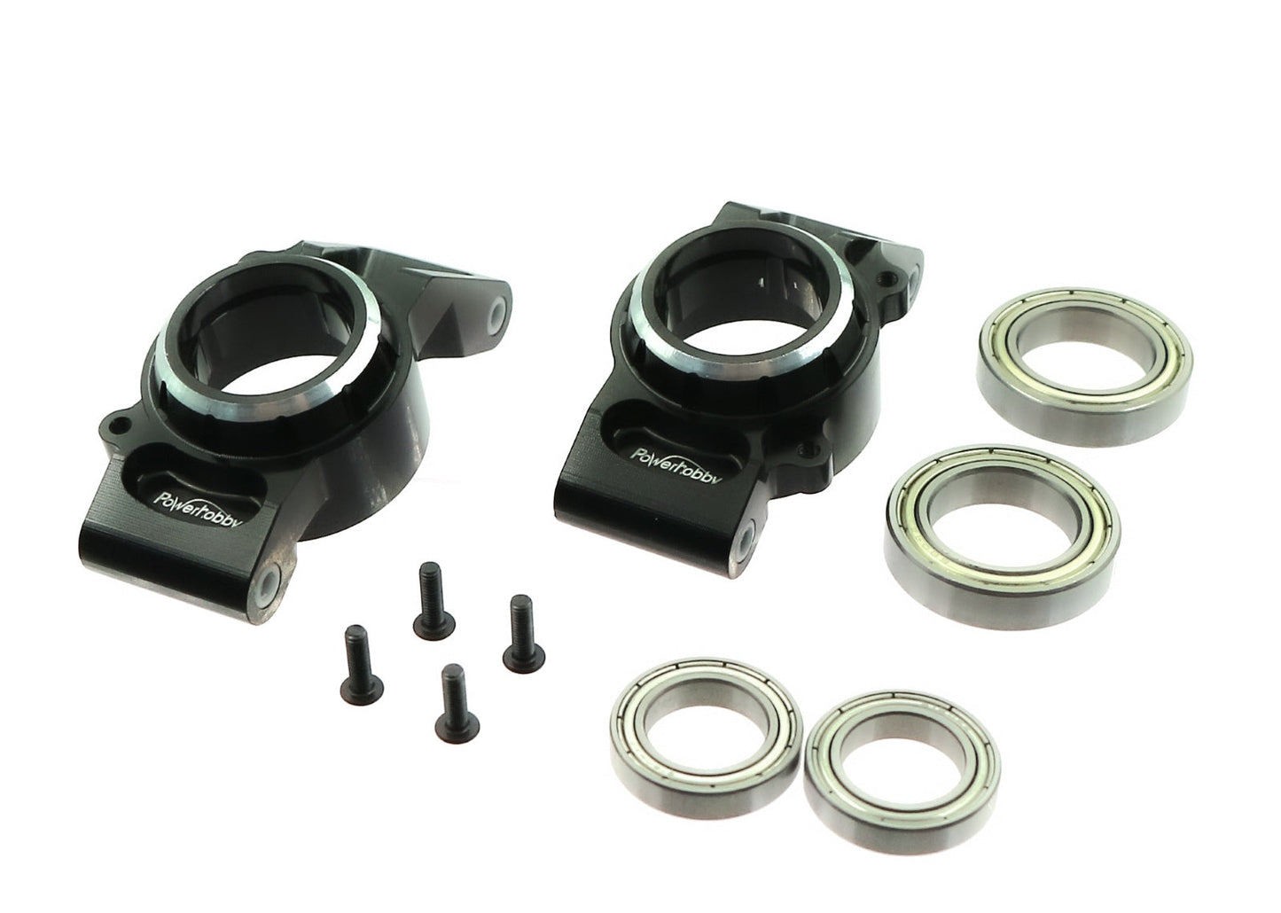 Powerhobby Aluminum Bearing Rear Hubs Stub Axle Carriers FOR Traxxas X-Maxx / XRT