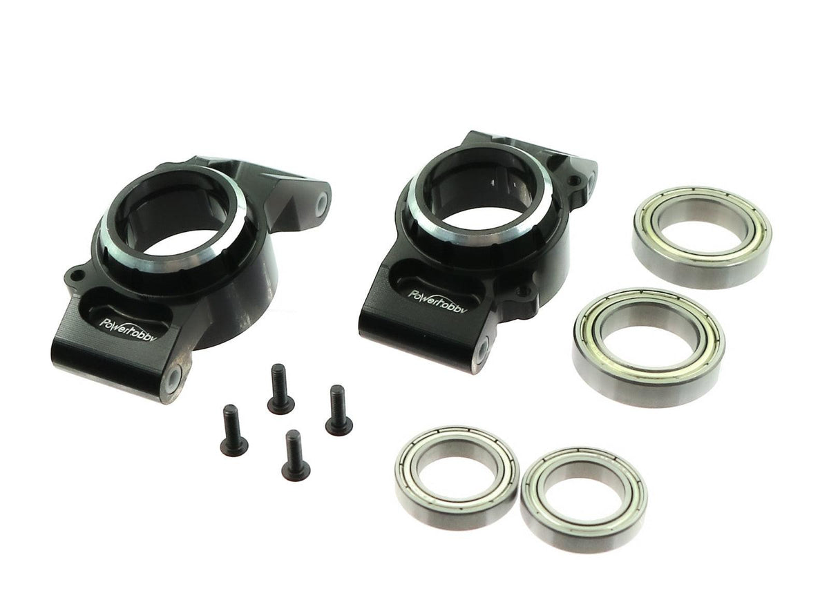 Powerhobby Aluminum Bearing Rear Hubs Stub Axle Carriers FOR Traxxas X-Maxx / XRT