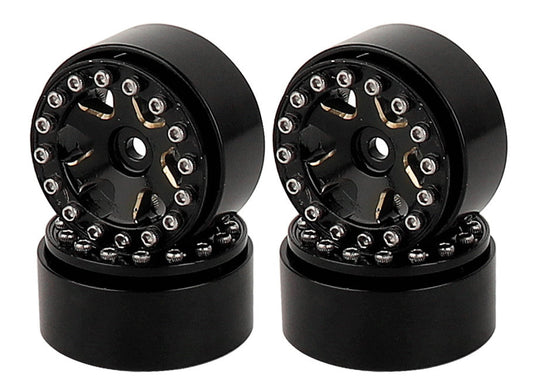 Powerhobby 1.0" Z2 Brass Beadlock Crawler Wheels 1/24 Axial SCX24 Jeep Bronco