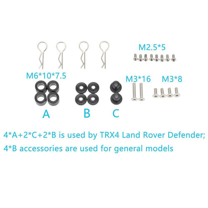 Powerhobby Adjustable Magnetic Body Post Mount FOR TRX-4 Rock Crawler